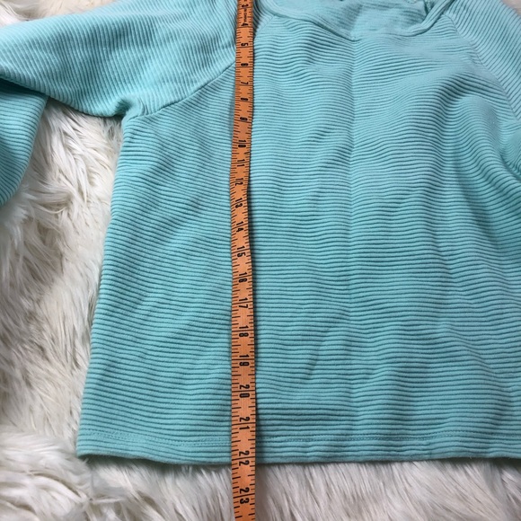 Forever 21 baby blue pullover M scoop neck ribbed - Picture 4 of 8